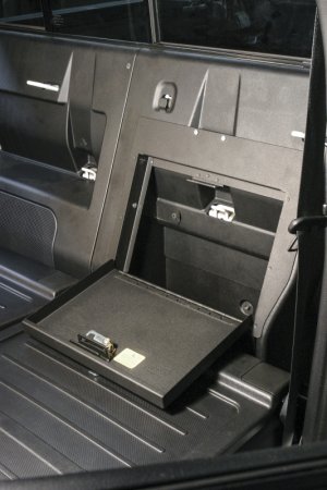 Toyota Tacoma Cubby Cover - Rear - Tuffy Products - Behind Seat Cubby Cover W/ Combo Lock - Black - `05-`22